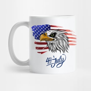 American Eagle Flag Patriotic Graphic 4th of July Mug